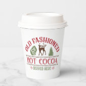 Altes modisches Kakao Weihnachtsgebäck Party Pappbecher (Vorderseite)