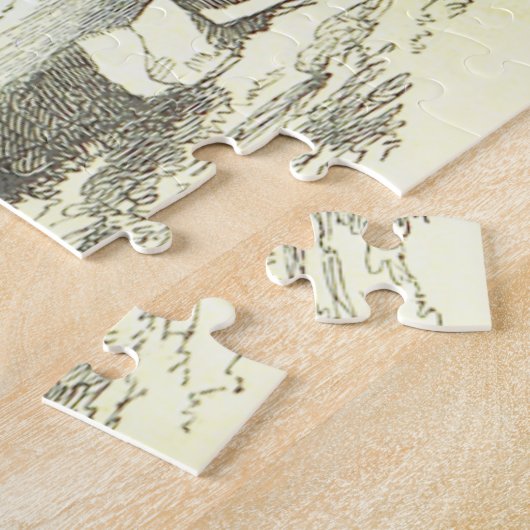 Altes, modisches Rock Gary Scene Puzzle (Seite)