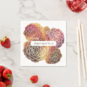 Altes, modisches Sukkuline-Brautparty Serviette (Beispiel)