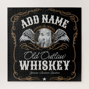 Altes Mondschein-Whiskey-Etikett FOTO HINZUFÜGEN F Puzzle