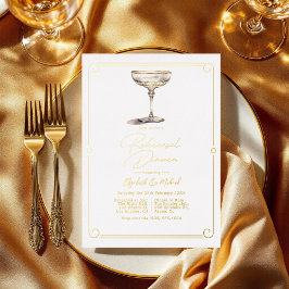 Altes Money Ästhetische Hochzeitsessen Probe Folieneinladung