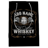 Altes Moonshine Whiskey-Etikett und FOTO Familienn Mittlere Geschenktüte (Vorderseite)