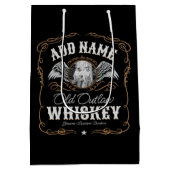 Altes Moonshine Whiskey-Etikett und FOTO Familienn Mittlere Geschenktüte (Rückseite)
