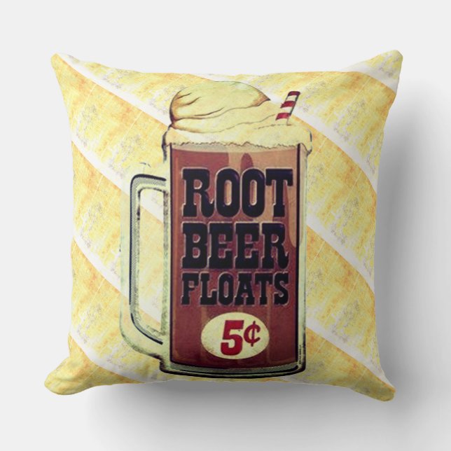 Altes Motiv Root Bierfloat Kissen (Vorderseite)