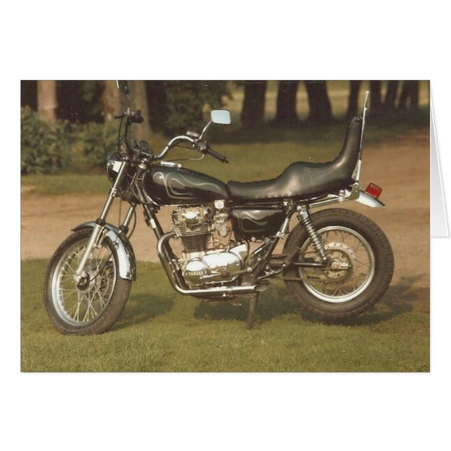 Altes Motorrad: leere Karten (Vorderseite (Horizontal))