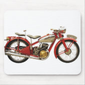 Altes Motorrad Mousepad (Vorne)