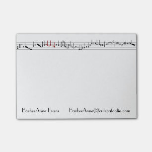 Altes Musik-Bar Post-it Klebezettel