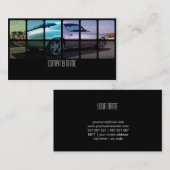 Altes Muskel-Auto in unterschiedlichem Visitenkarte (Vorne/Hinten)