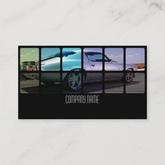 Altes Muskel-Auto in unterschiedlichem Visitenkarte (Vorderseite)