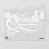 altes Neosho-Gebäude Postkarte (Rückseite)
