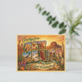 Altes New Mexico Gruß Von Postkarte (Stehend Vorderseite)