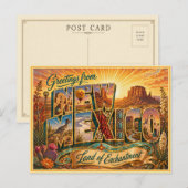 Altes New Mexico Gruß Von Postkarte (Vorne/Hinten)