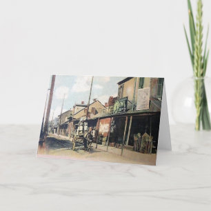 Altes New Orleans Feiertagskarte