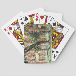 Altes niederländisches Gebäude in Fishkill, New Yo Spielkarten