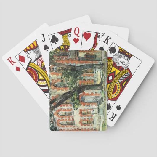 Altes niederländisches Gebäude in Fishkill, New Yo Spielkarten (Rückseite)