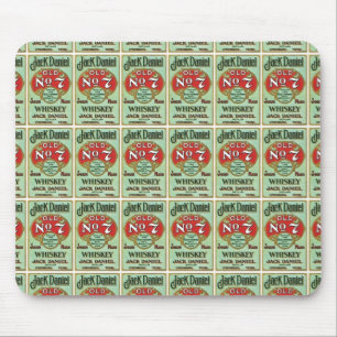 Altes No 7 Whiskey Etikett Mousepad