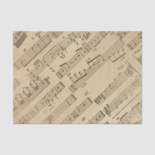 Altes Notenblattpapier im Vintage-Stil Seidenpapier