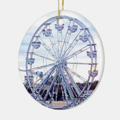 Altes Obstgarten-Strand-Riesenrad Neu-England Keramikornament (Links)