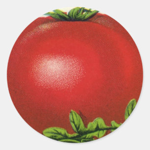 Altes Obstkistenlabel, Arcadia Beauty Tomaten Runder Aufkleber