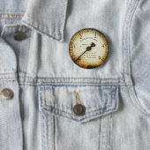 altes Öldruckmessgerät/-instrument/-skala/-meter Button (Beispiel)