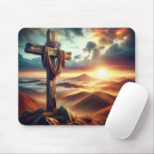 Altes Osterkreuz Mousepad (Mit Mouse)