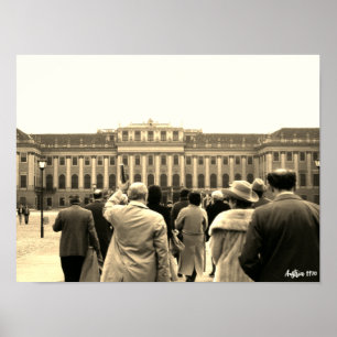 Altes Österreich Wien Schönbrunn Häuser Poster