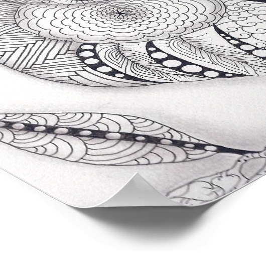 Altes Owl in voller Größe Poster (Ecke)