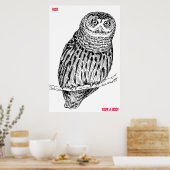 Altes Owl Poster (Küche)
