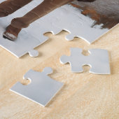 Altes Paar im Schnee Puzzle (Seite)