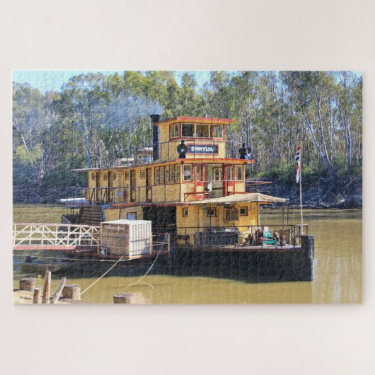 Altes Paddlesteamer, Echuca, Australien Puzzle (Horizontal)