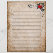 Altes Papier Brief (Rückseite)