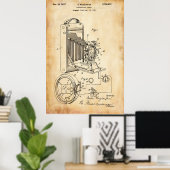 Altes Papier | Fotografisches Patent Poster (Heimbüro)