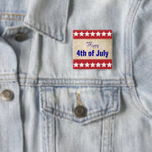 Altes Papier Hintergrund Frohes 4. Juli Button (Beispiel)