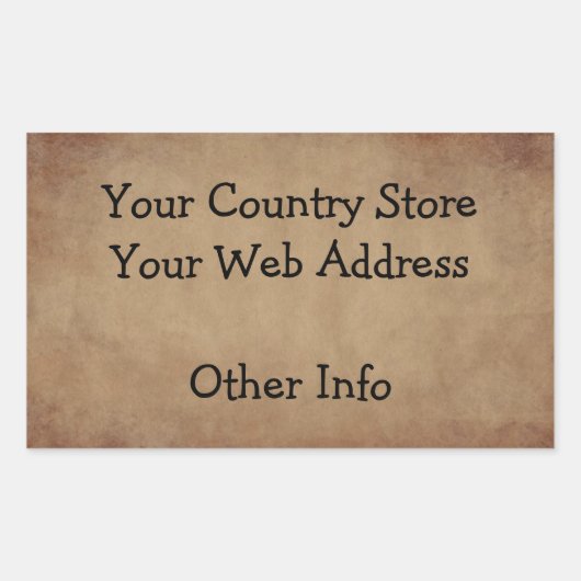 Altes Papier, kundenspezifischer Aufkleber (Vorderseite)