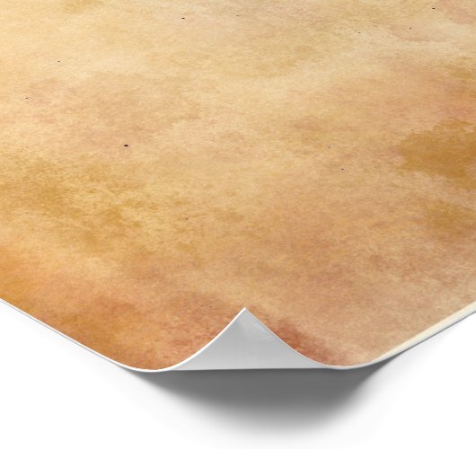 Altes Papier | Schreibmaschinenpatent Poster (Ecke)