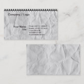 altes Papiernotizbuch mit Spirale Visitenkarte (Vorne/Hinten)