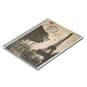 altes Paris-Postkartennotizbuch Notizblock (Linke Seite)