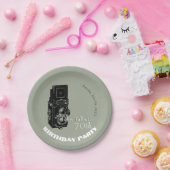 Altes Party-Papierplatte 1 Geburtstag der Kamera Pappteller (Party)