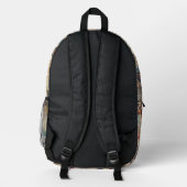 Altes Patchwork-Quilt-Muster Bedruckter Rucksack (Rückseite)