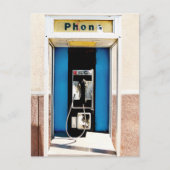 Altes Pay Phone Postkarte (Vorderseite)