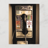 Altes Pay Phone Postkarte (Vorderseite)