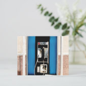 Altes Pay Phone Postkarte (Stehend Vorderseite)