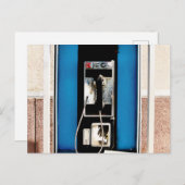 Altes Pay Phone Postkarte (Vorne/Hinten)