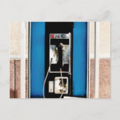 Altes Pay Phone Postkarte (Vorderseite)