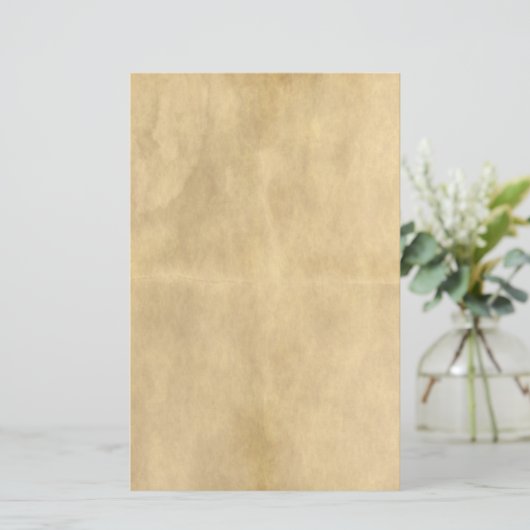 altes Pergament Briefpapier (Stehend Vorderseite)