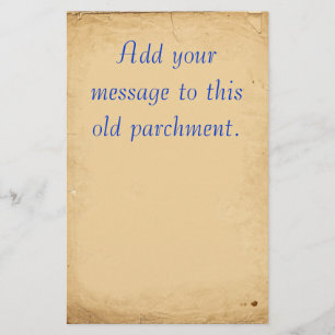 Altes Pergament-Briefpapier Briefpapier