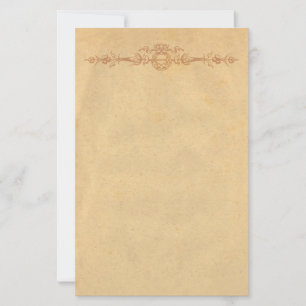 Altes Pergament mit Zierbestation Briefpapier