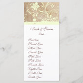Altes Pergament Shabby Chic Hochzeitsprogramm Programm (Rückseite)