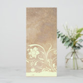Altes Pergament Shabby Chic Hochzeitsprogramm Programm (Stehend Vorderseite)