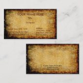 Altes Pergament ~ Visitenkarte (Vorne/Hinten)